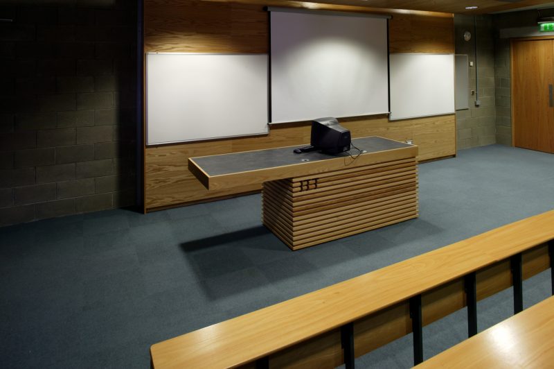 ITT Tralee photo1 - lecture room and table