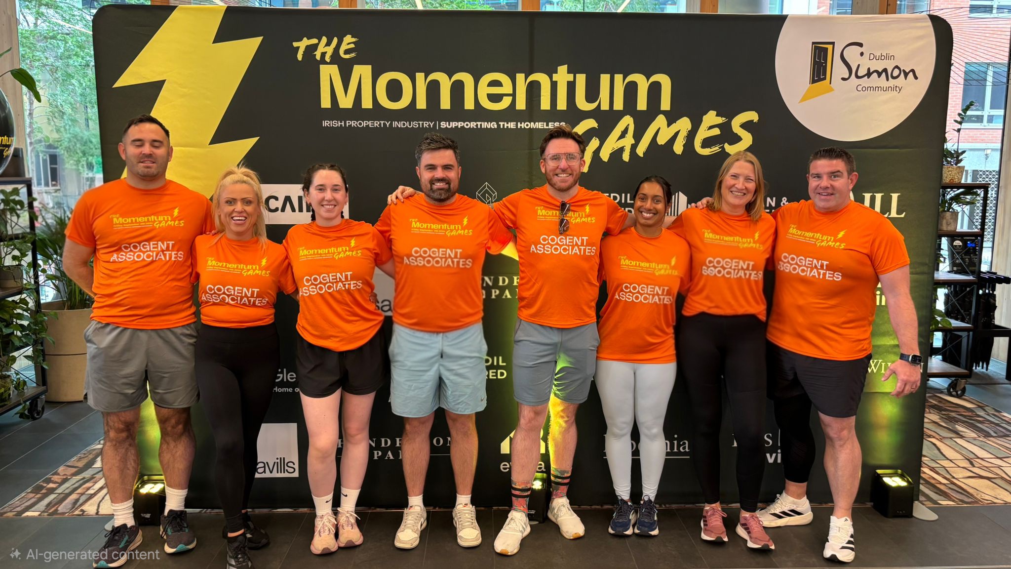 Cogent Associates team at the Momentum Games